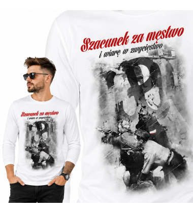 LONGSLEEVE PATRIOTYCZNY  SZACUNEK ZA MĘSTWO